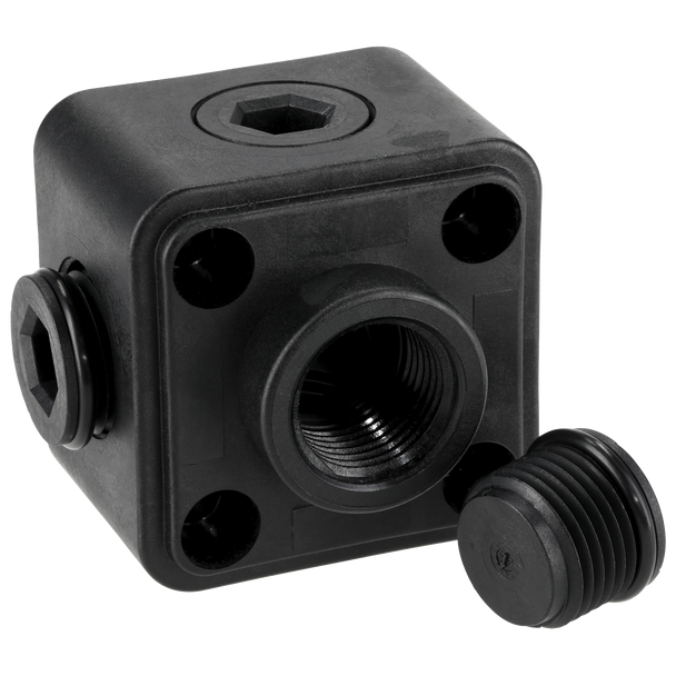 Sealey CASPB │ John Guest® Porting Block 5 x 1/2"BSP Connection