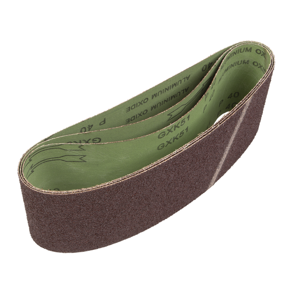 Sealey CB16140/3 │100 x 610mm Sanding Belt 40Grit - Pack of 3