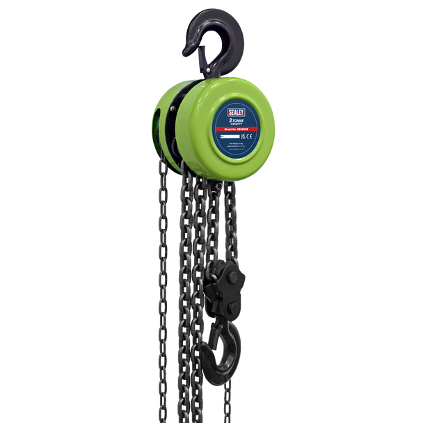 Sealey CB3000E │ 3m Chain Block 3 Tonne