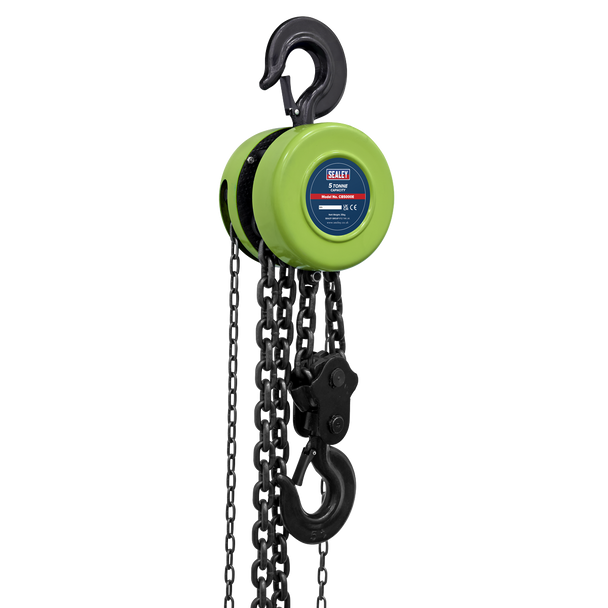Sealey CB5000E │ 3m Chain Block 5 Tonne