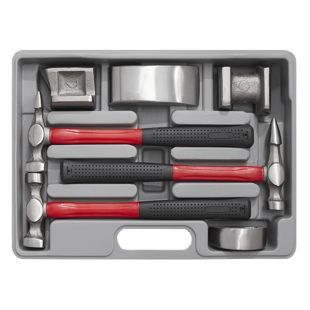 Sealey CB707 │ Drop-Forged Panel Beating Set with Fibreglass Shafts 7pc