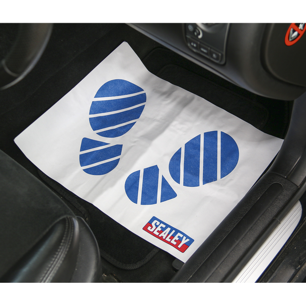 Sealey CCSET550 │ 5-in-1 Disposable Car Interior Protection Kit - Display Box of 50