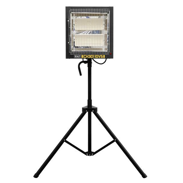 Sealey CH30110VS │ Ceramic Heater with Tripod Stand 1.2/2.4kW, 110V