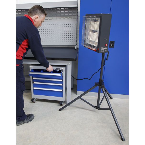 Sealey CH30S │ Ceramic Heater with Tripod Stand 1.4/2.8kW, 230V