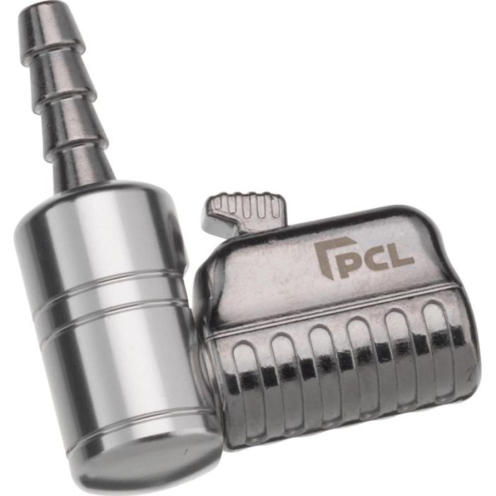 PCL CH4H01 | Tyre Valve Connector, Angled, Swivel, 1/4 i/d Hose Tailpiece, Open End