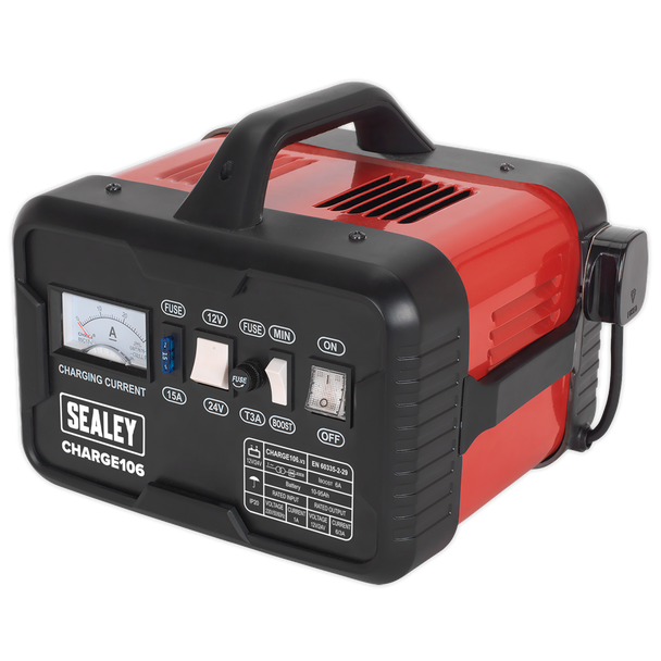 Sealey CHARGE106 │ 12/24V Battery Charger 8A 230V