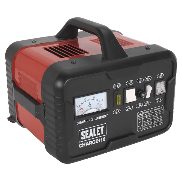 Sealey CHARGE110 │ 12/24V Battery Charger 14A 230V