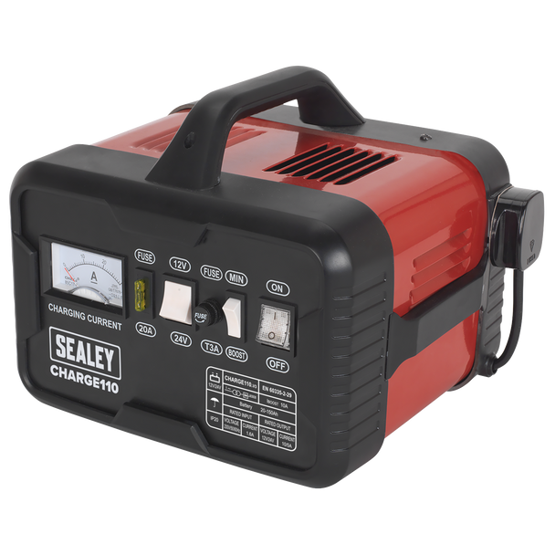 Sealey CHARGE110 │ 12/24V Battery Charger 14A 230V