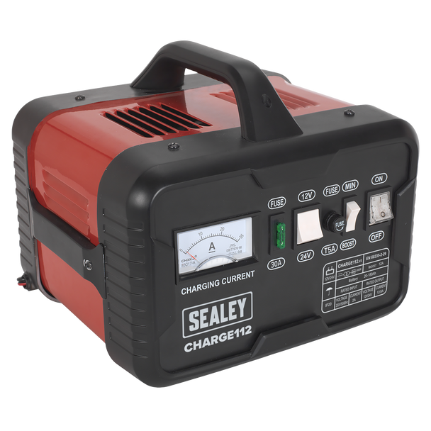 Sealey CHARGE112 │ 12/24V Battery Charger 16A 230V