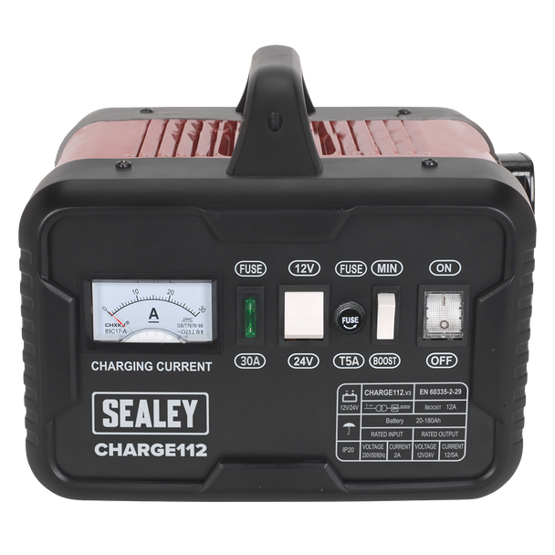 Sealey CHARGE112 │ 12/24V Battery Charger 16A 230V