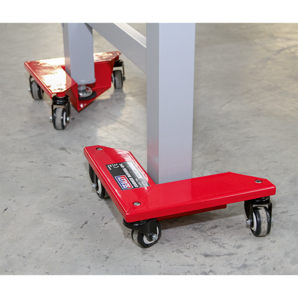 Sealey CM4 │ Corner Transport Dollies 150kg Capacity - Set of 4
