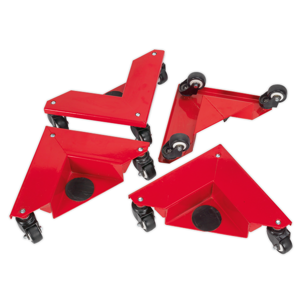 Sealey CM4 │ Corner Transport Dollies 150kg Capacity - Set of 4