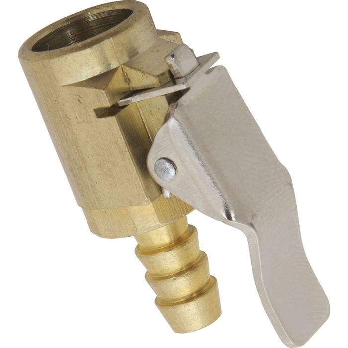 PCL CO13A71 | 12V1 Euro Tyre Valve Connector, 6.35mm (1/4) i/d Hose Tailpiece, Open End