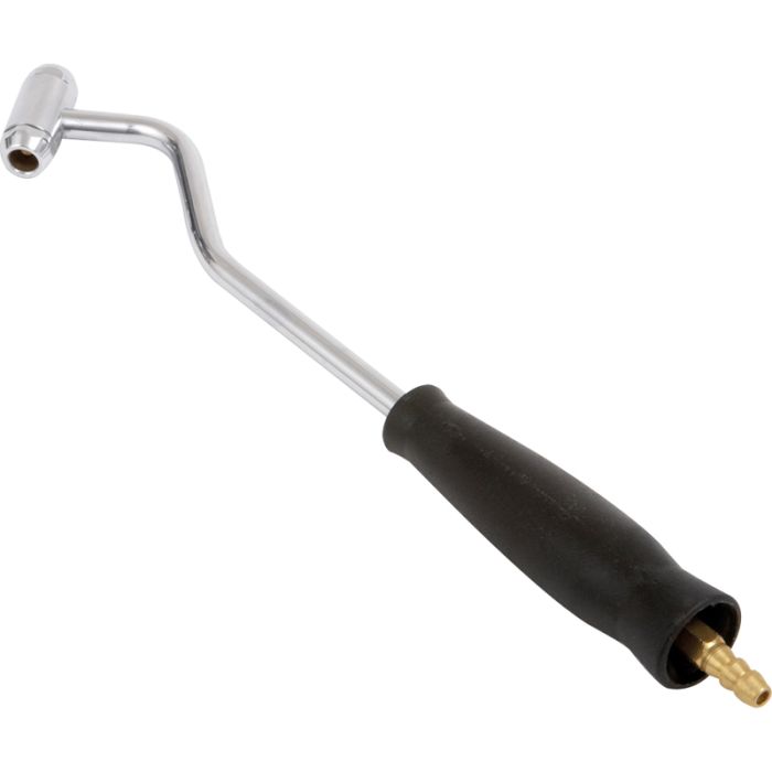 PCL CO15A01 | Angled Stem Hold-On Tyre Valve Connector, 6.35mm (1/4) i/d Hose Tailpiece, Open End