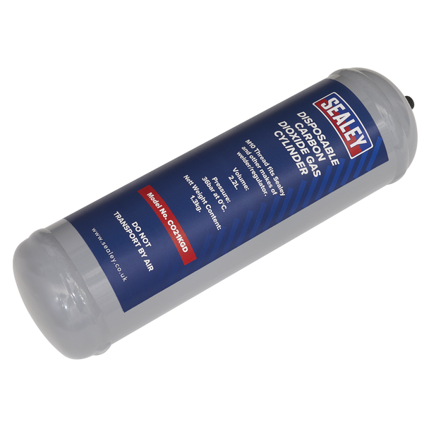 Sealey CO21KGD │ Disposable Carbon Dioxide Gas Cylinder 1.3kg