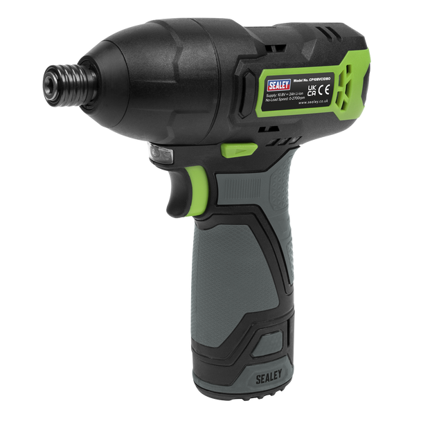Sealey CP108VCID │ SV10.8 Series 1/4"Hex Drive Cordless Impact Driver Kit 10.8V 2Ah