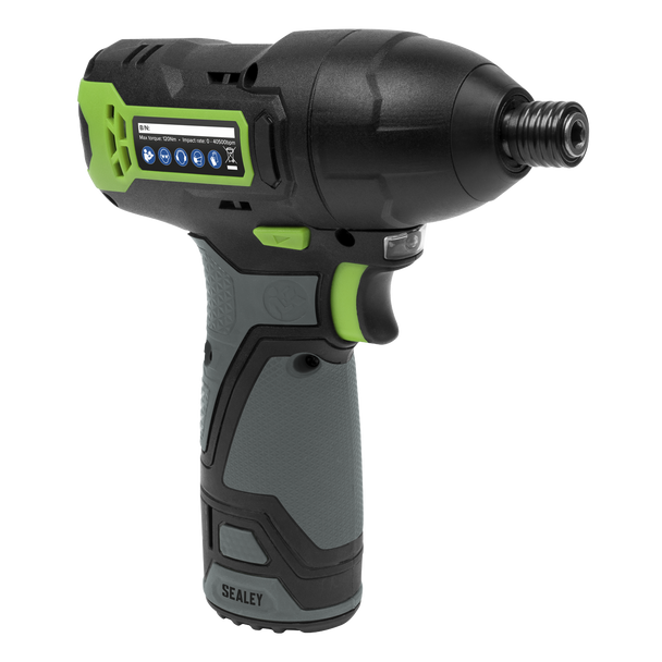 Sealey CP108VCID │ SV10.8 Series 1/4"Hex Drive Cordless Impact Driver Kit 10.8V 2Ah