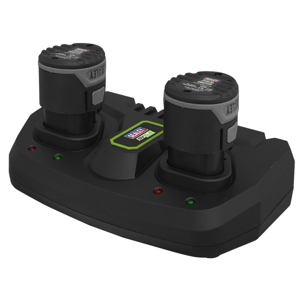 Sealey CP108VMC2 │ Fast Charge Dual Battery Charger for 10.8V SV10.8 Series