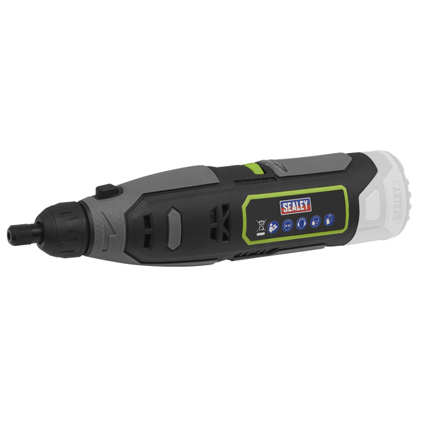 Sealey CP108VMGBO │ SV10.8 Series Cordless Multipurpose Mini Grinder & 50pc Accessory Kit 10.8V - Body Only