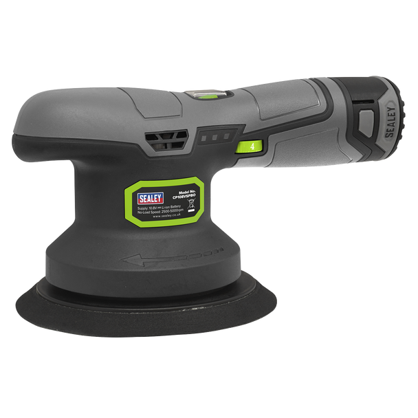 Sealey CP108VSPBO │ SV10.8 Series 150mm Cordless Dual Action Sander/Polisher 10.8V - Body Only