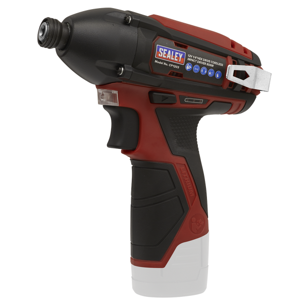 Sealey CP1203 │ SV12 Series 1/4"Hex Drive Cordless Impact Driver 12V - Body Only