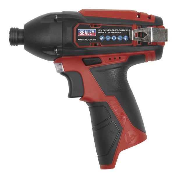 Sealey CP1203 │ SV12 Series 1/4"Hex Drive Cordless Impact Driver 12V - Body Only