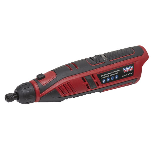 Sealey CP1207 │ SV12 Series Cordless Multipurpose Rotary Tool & Engraver Kit 12V 49pc - Body Only