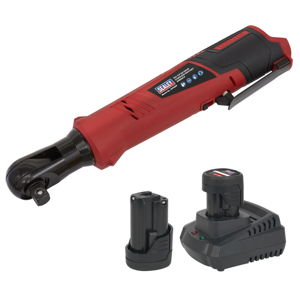 Sealey CP1209KIT │ SV12 Series 1/2"Sq Drive Cordless Ratchet Wrench Kit 12V 2Ah - 2 Batteries