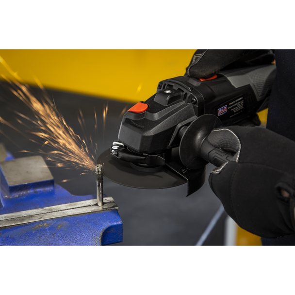 Sealey CP20VAGX  │ Premier SV20 Series 115mm Brushless Cordless Angle Grinder 20V - Body Only