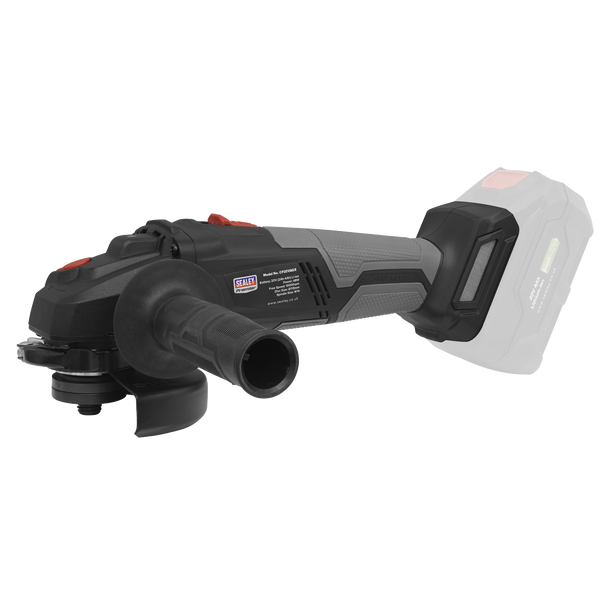 Sealey CP20VAGXKIT │ Premier SV20 Series 115mm Brushless Cordless Angle Grinder Kit 20V 4Ah - 2 Batteries