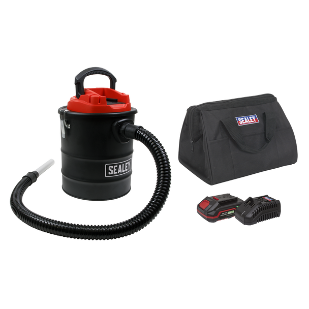 Sealey CP20VAVKIT1 │ SV20 Series 15L Cordless Handheld Ash Vacuum Cleaner Kit 20V 2Ah SV20