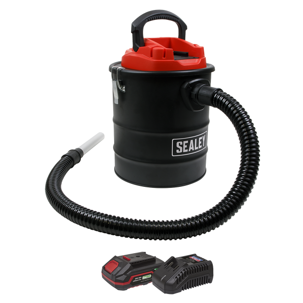 Sealey CP20VAVKIT1 │ SV20 Series 15L Cordless Handheld Ash Vacuum Cleaner Kit 20V 2Ah SV20