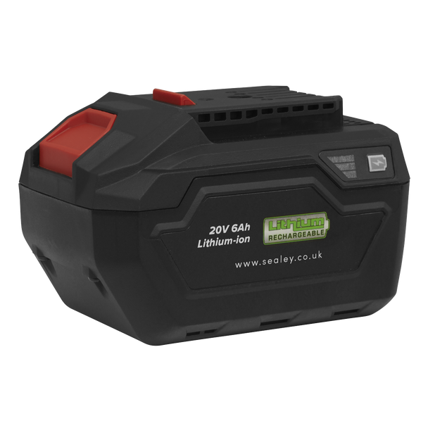 Sealey CP20VBP6 │ SV20 Series Power Tool Battery 20V 6Ah