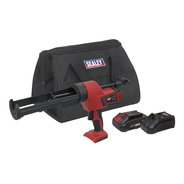 Sealey CP20VCGKIT1 │ SV20 Series 310ml Cordless Caulking Gun Kit 20V 2Ah