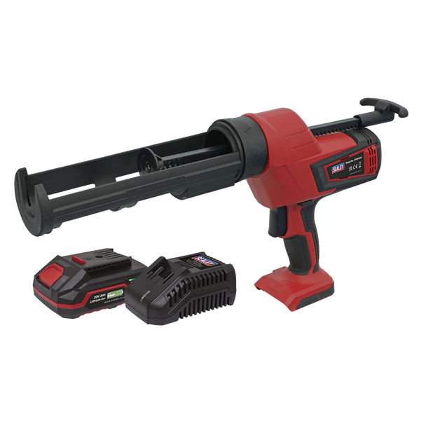 Sealey CP20VCGKIT1 │ SV20 Series 310ml Cordless Caulking Gun Kit 20V 2Ah