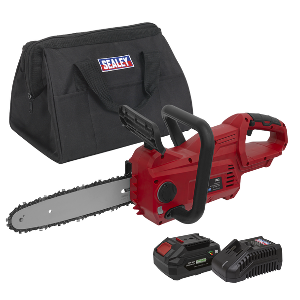 Sealey CP20VCHSKIT1 │	 SV20 Series 25cm Cordless Chainsaw Kit 20V 4Ah