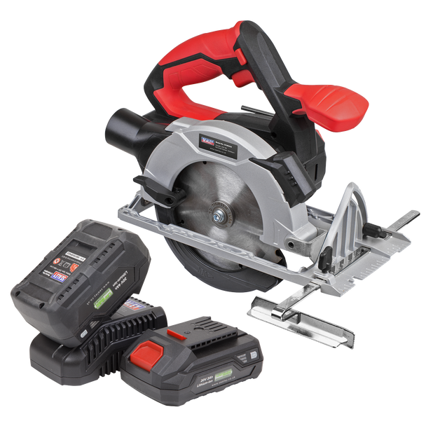 Sealey CP20VCSKIT │ SV20 Series 150mm Cordless Circular Saw Kit 20V - 2 Batteries