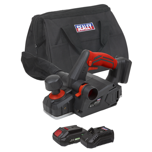 Sealey CP20VEPKIT1 │ SV20 Series Cordless Planer Kit 20V 2Ah