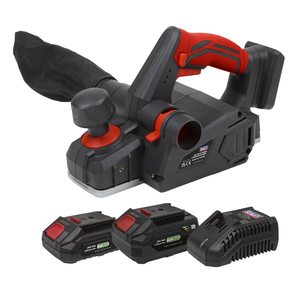 Sealey CP20VEPKIT │ SV20 Series Cordless Planer Kit 20V - 2 Batteries