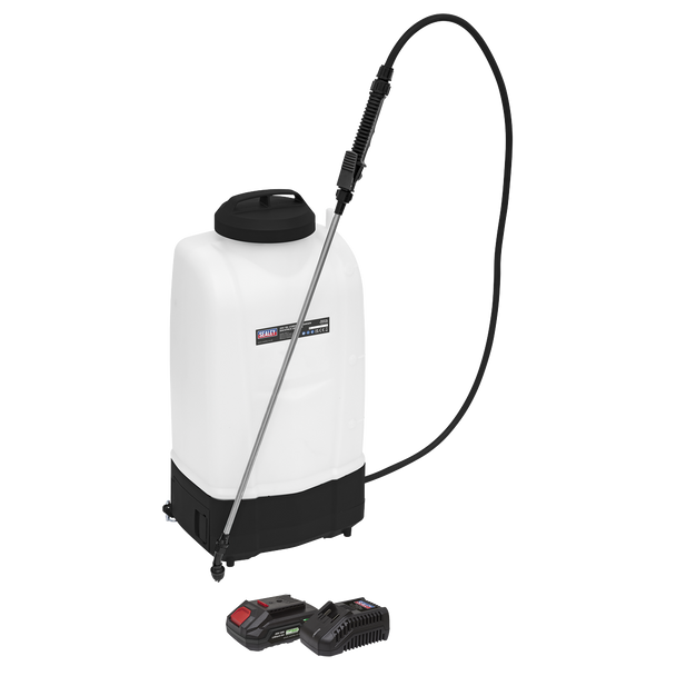 Sealey CP20VGBSKIT1 │ SV20 Series 15L Cordless Garden Backpack Sprayer 20V 2Ah