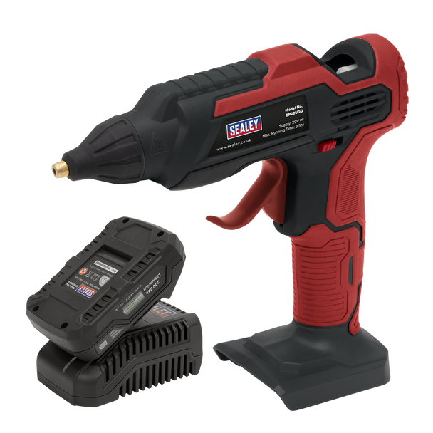 Sealey CP20VGGKIT1 │ SV20 Series Cordless Glue Gun Kit 20V 2Ah