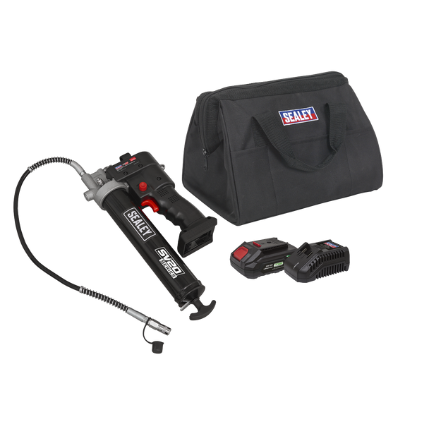Sealey CP20VGRGKIT1 │ SV20 Series Grease Gun Kit 20V 2Ah