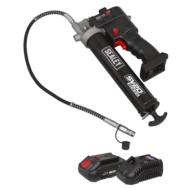 Sealey CP20VGRGKIT1 │ SV20 Series Grease Gun Kit 20V 2Ah