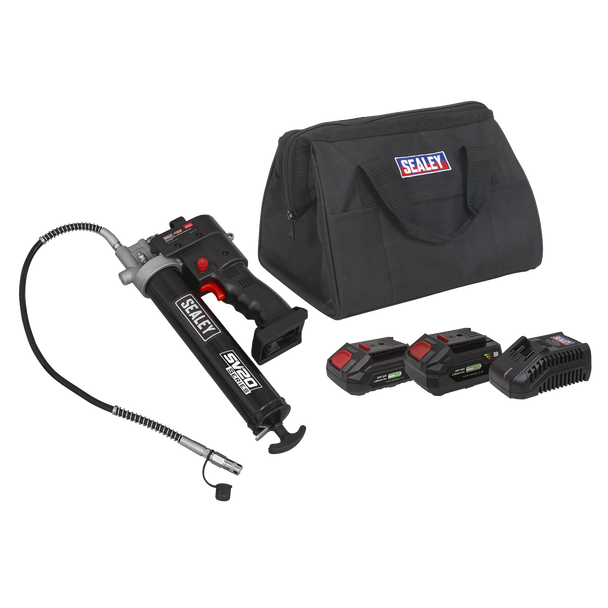 Sealey CP20VGRGKIT │ SV20 Series Cordless Grease Gun 20V - 2 Batteries