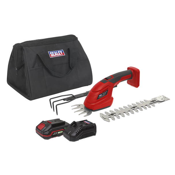 Sealey CP20VGT3KIT1 │	SV20 Series 3-in-1 Cordless Garden Tool Kit 20V 2Ah