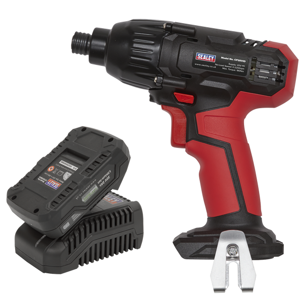 Sealey CP20VIDKIT1 │ SV20 Series 1/4"Hex Drive Cordless Impact Driver Kit 20V 2Ah