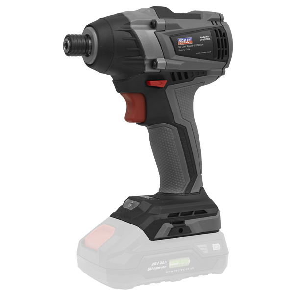 Sealey CP20VIDXKIT1 │ Premier SV20 Series 1/4"Hex Brushless Cordless Impact Driver Kit 20V 2Ah