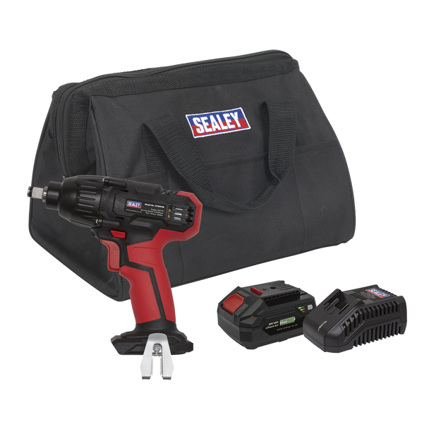 Sealey CP20VIWKIT1 │ SV20 Series 1/2"Sq Drive Impact Wrench Kit 20V 4Ah