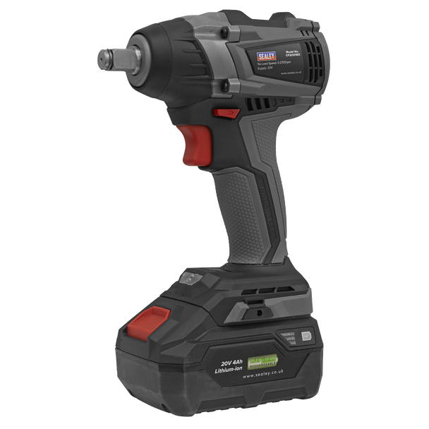 Sealey CP20VIWX │ Premier SV20 Series 1/2"Sq Drive Brushless Cordless Impact Wrench 20V - Body Only