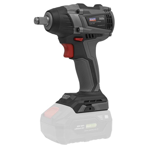 Sealey CP20VIWXKIT1 │	 Premier SV20 Series 1/2"Sq Drive Brushless Cordless Impact Wrench Kit 20V 4Ah